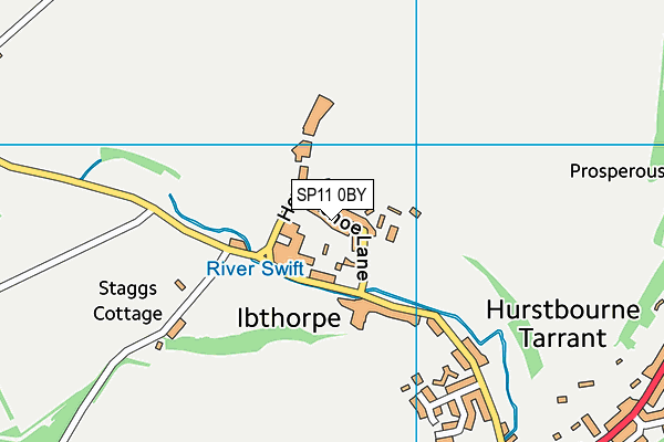 SP11 0BY map - OS VectorMap District (Ordnance Survey)