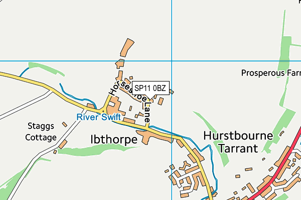 SP11 0BZ map - OS VectorMap District (Ordnance Survey) SP11 0BZ map - OS VectorMap District (Ordnance Survey)