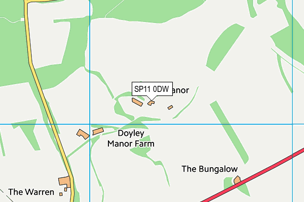 SP11 0DW map - OS VectorMap District (Ordnance Survey) SP11 0DW map - OS VectorMap District (Ordnance Survey)