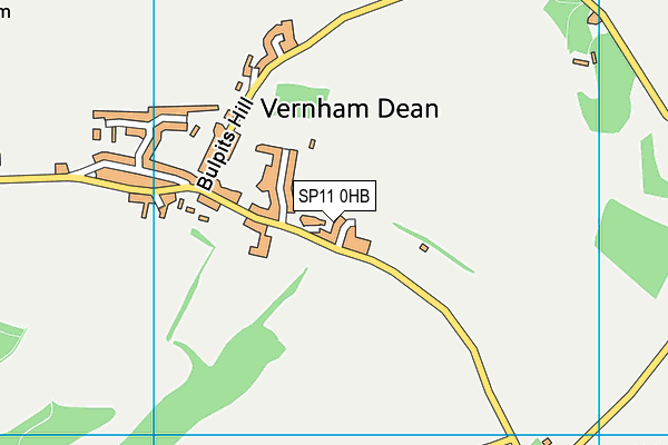 SP11 0HB map - OS VectorMap District (Ordnance Survey) SP11 0HB map - OS VectorMap District (Ordnance Survey)