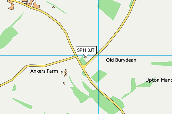 SP11 0JT map - OS VectorMap District (Ordnance Survey) SP11 0JT map - OS VectorMap District (Ordnance Survey)