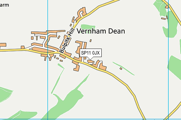 SP11 0JX map - OS VectorMap District (Ordnance Survey) SP11 0JX map - OS VectorMap District (Ordnance Survey)