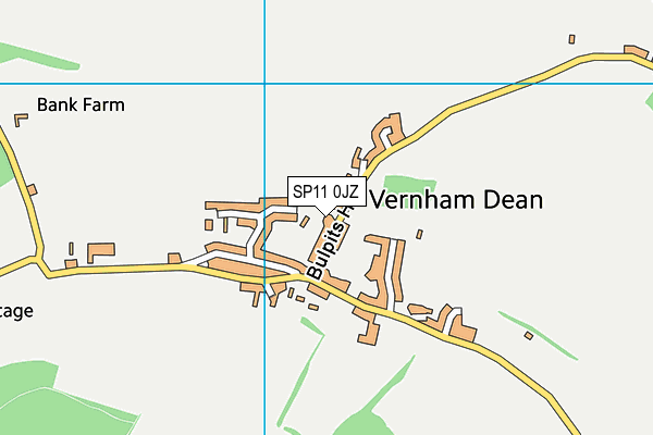 SP11 0JZ map - OS VectorMap District (Ordnance Survey) SP11 0JZ map - OS VectorMap District (Ordnance Survey)