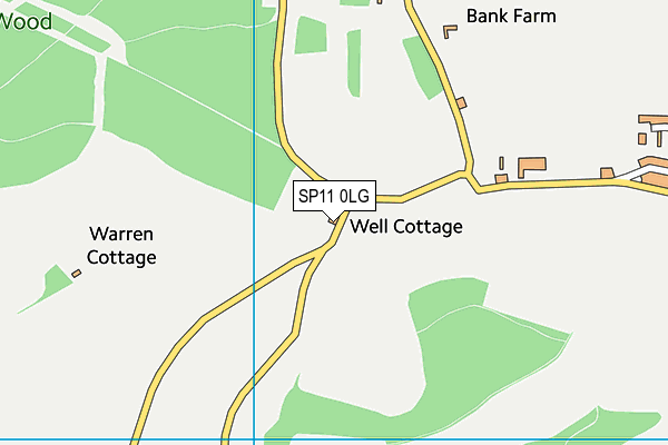 SP11 0LG map - OS VectorMap District (Ordnance Survey)
