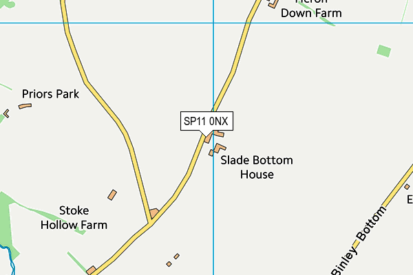 SP11 0NX map - OS VectorMap District (Ordnance Survey) SP11 0NX map - OS VectorMap District (Ordnance Survey)