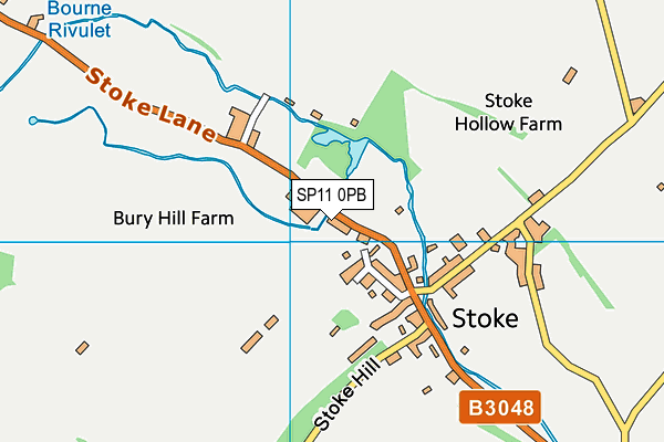 SP11 0PB map - OS VectorMap District (Ordnance Survey) SP11 0PB map - OS VectorMap District (Ordnance Survey)