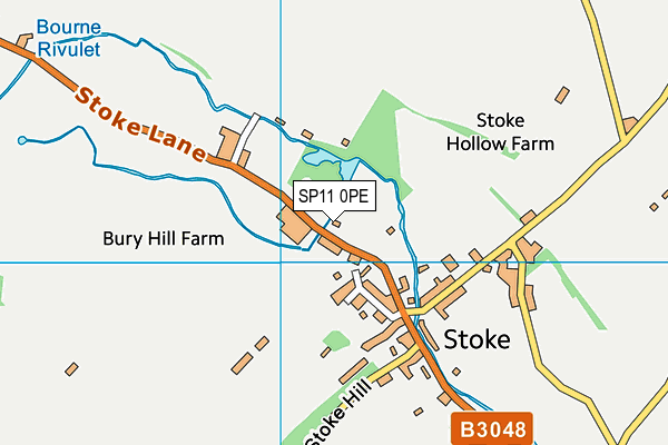 SP11 0PE map - OS VectorMap District (Ordnance Survey) SP11 0PE map - OS VectorMap District (Ordnance Survey)