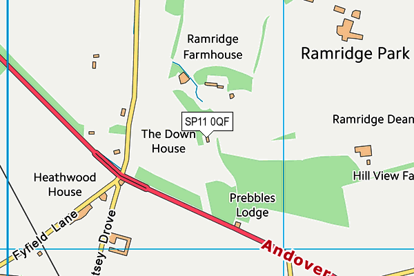 SP11 0QF map - OS VectorMap District (Ordnance Survey) SP11 0QF map - OS VectorMap District (Ordnance Survey)