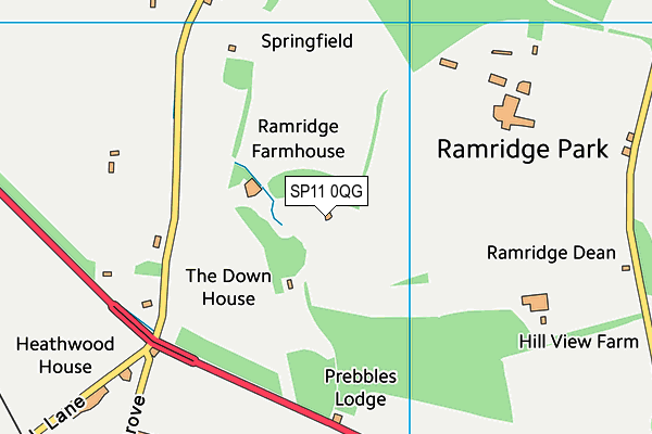 SP11 0QG map - OS VectorMap District (Ordnance Survey) SP11 0QG map - OS VectorMap District (Ordnance Survey)