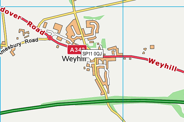 SP11 0QJ map - OS VectorMap District (Ordnance Survey) SP11 0QJ map - OS VectorMap District (Ordnance Survey)