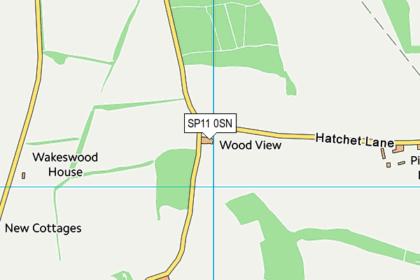 SP11 0SN map - OS VectorMap District (Ordnance Survey) SP11 0SN map - OS VectorMap District (Ordnance Survey)
