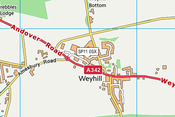 SP11 0SX map - OS VectorMap District (Ordnance Survey) SP11 0SX map - OS VectorMap District (Ordnance Survey)