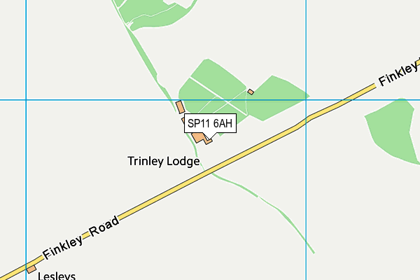 SP11 6AH map - OS VectorMap District (Ordnance Survey) SP11 6AH map - OS VectorMap District (Ordnance Survey)