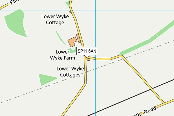 SP11 6AN map - OS VectorMap District (Ordnance Survey) SP11 6AN map - OS VectorMap District (Ordnance Survey)