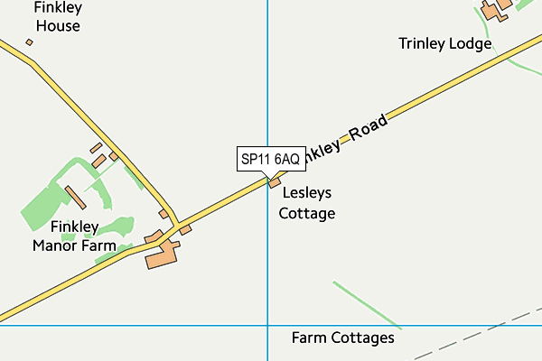 SP11 6AQ map - OS VectorMap District (Ordnance Survey) SP11 6AQ map - OS VectorMap District (Ordnance Survey)