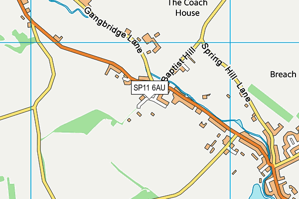 SP11 6AU map - OS VectorMap District (Ordnance Survey) SP11 6AU map - OS VectorMap District (Ordnance Survey)