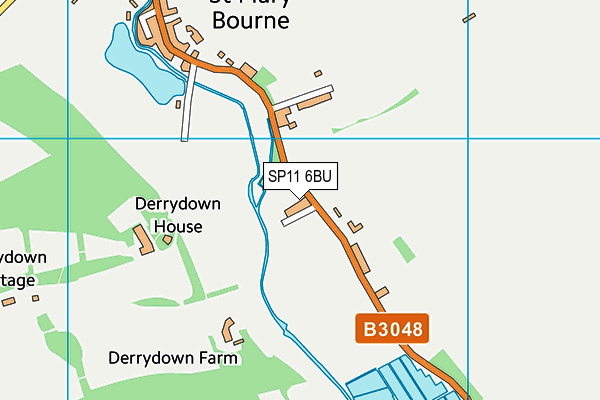 SP11 6BU map - OS VectorMap District (Ordnance Survey) SP11 6BU map - OS VectorMap District (Ordnance Survey)