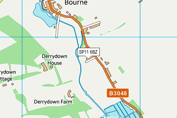 SP11 6BZ map - OS VectorMap District (Ordnance Survey) SP11 6BZ map - OS VectorMap District (Ordnance Survey)