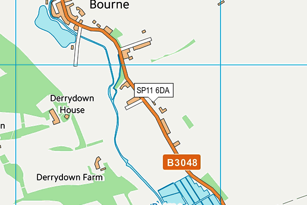 SP11 6DA map - OS VectorMap District (Ordnance Survey) SP11 6DA map - OS VectorMap District (Ordnance Survey)