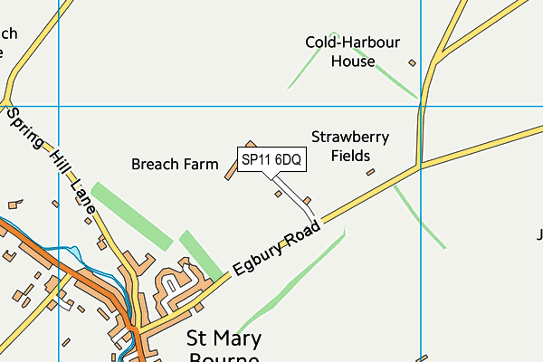 SP11 6DQ map - OS VectorMap District (Ordnance Survey) SP11 6DQ map - OS VectorMap District (Ordnance Survey)