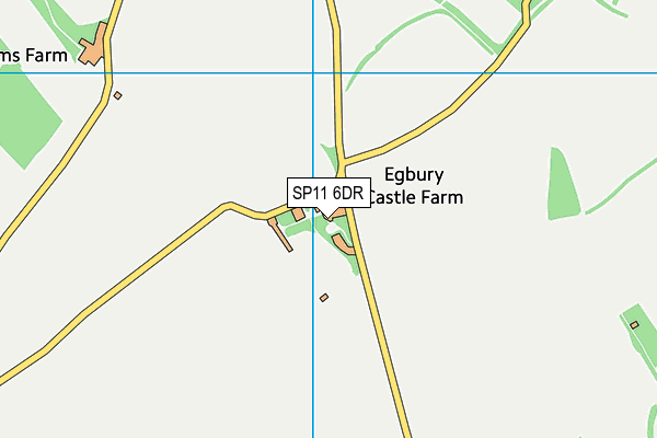 SP11 6DR map - OS VectorMap District (Ordnance Survey) SP11 6DR map - OS VectorMap District (Ordnance Survey)