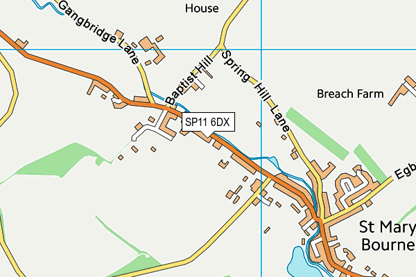 SP11 6DX map - OS VectorMap District (Ordnance Survey) SP11 6DX map - OS VectorMap District (Ordnance Survey)
