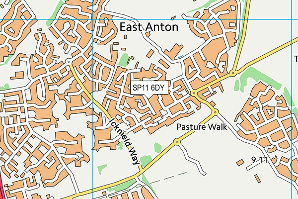 SP11 6DY map - OS VectorMap District (Ordnance Survey) SP11 6DY map - OS VectorMap District (Ordnance Survey)