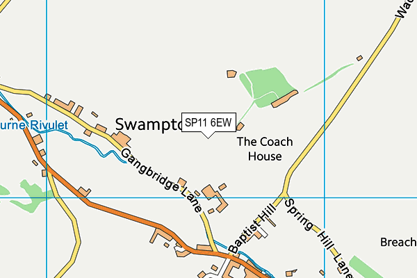 SP11 6EW map - OS VectorMap District (Ordnance Survey) SP11 6EW map - OS VectorMap District (Ordnance Survey)