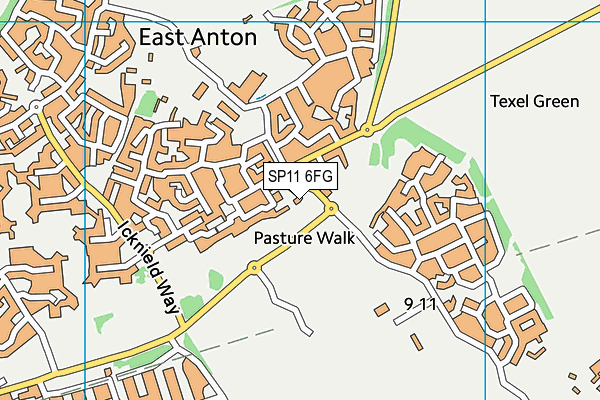 SP11 6FG map - OS VectorMap District (Ordnance Survey) SP11 6FG map - OS VectorMap District (Ordnance Survey)