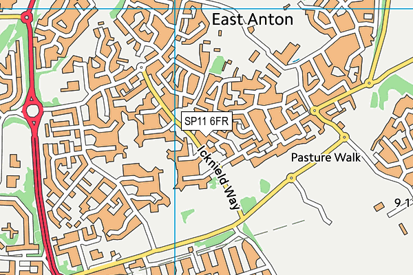 SP11 6FR map - OS VectorMap District (Ordnance Survey) SP11 6FR map - OS VectorMap District (Ordnance Survey)