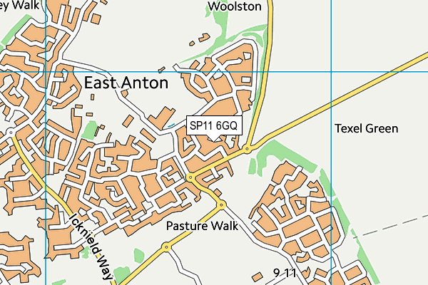 SP11 6GQ map - OS VectorMap District (Ordnance Survey) SP11 6GQ map - OS VectorMap District (Ordnance Survey)