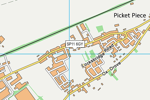 SP11 6GY map - OS VectorMap District (Ordnance Survey) SP11 6GY map - OS VectorMap District (Ordnance Survey)