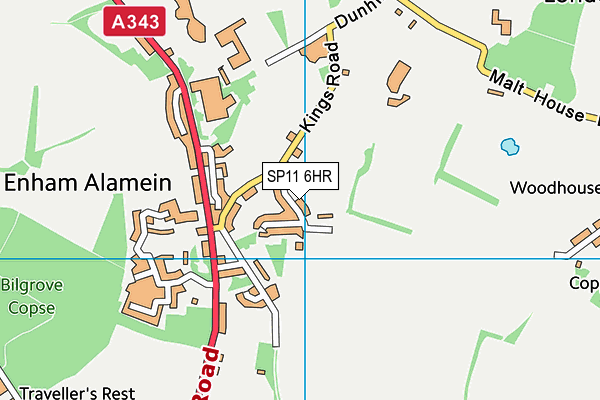 SP11 6HR map - OS VectorMap District (Ordnance Survey) SP11 6HR map - OS VectorMap District (Ordnance Survey)