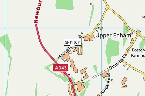 SP11 6JY map - OS VectorMap District (Ordnance Survey) SP11 6JY map - OS VectorMap District (Ordnance Survey)