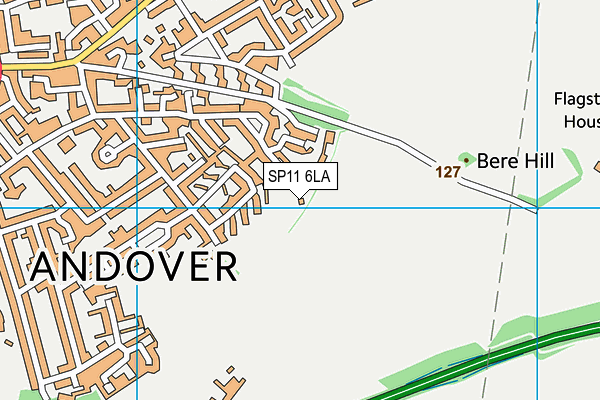SP11 6LA map - OS VectorMap District (Ordnance Survey) SP11 6LA map - OS VectorMap District (Ordnance Survey)