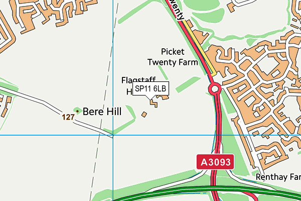 SP11 6LB map - OS VectorMap District (Ordnance Survey) SP11 6LB map - OS VectorMap District (Ordnance Survey)