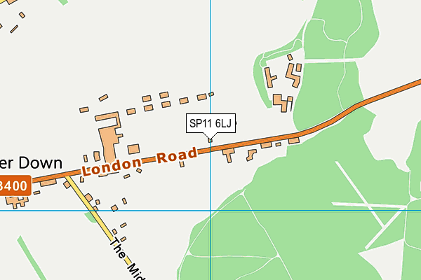 SP11 6LJ map - OS VectorMap District (Ordnance Survey)