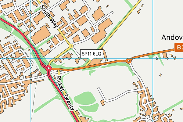 SP11 6LQ map - OS VectorMap District (Ordnance Survey) SP11 6LQ map - OS VectorMap District (Ordnance Survey)