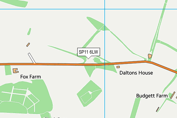 SP11 6LW map - OS VectorMap District (Ordnance Survey) SP11 6LW map - OS VectorMap District (Ordnance Survey)