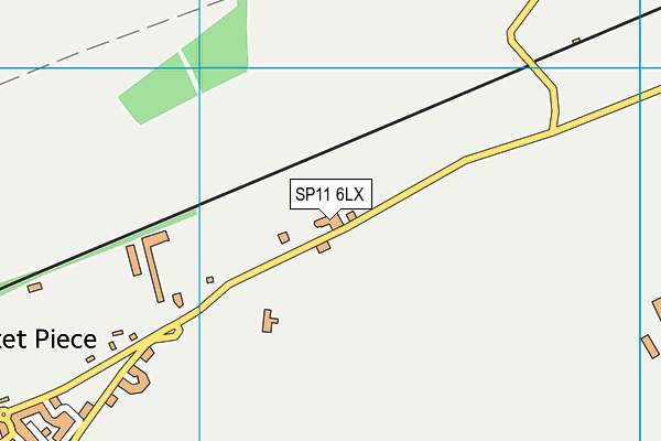SP11 6LX map - OS VectorMap District (Ordnance Survey) SP11 6LX map - OS VectorMap District (Ordnance Survey)