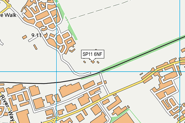 SP11 6NF map - OS VectorMap District (Ordnance Survey) SP11 6NF map - OS VectorMap District (Ordnance Survey)