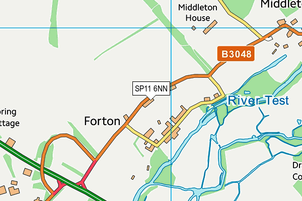 SP11 6NN map - OS VectorMap District (Ordnance Survey)