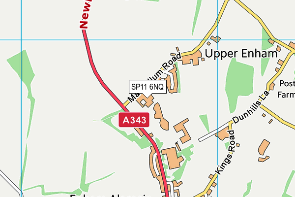 SP11 6NQ map - OS VectorMap District (Ordnance Survey) SP11 6NQ map - OS VectorMap District (Ordnance Survey)