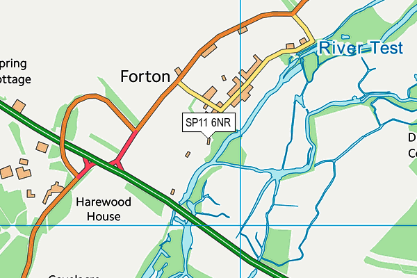 SP11 6NR map - OS VectorMap District (Ordnance Survey) SP11 6NR map - OS VectorMap District (Ordnance Survey)