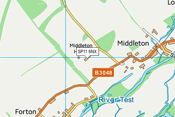 SP11 6NX map - OS VectorMap District (Ordnance Survey) SP11 6NX map - OS VectorMap District (Ordnance Survey)