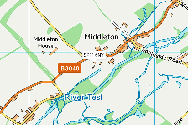 SP11 6NY map - OS VectorMap District (Ordnance Survey)