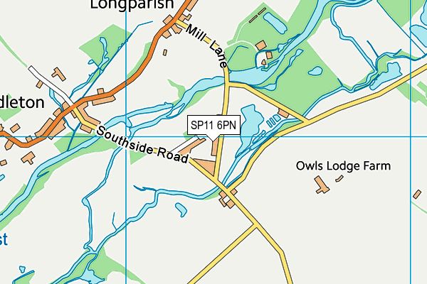 SP11 6PN map - OS VectorMap District (Ordnance Survey)