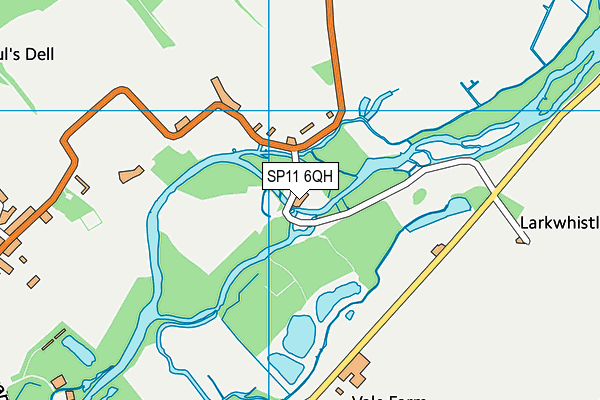 SP11 6QH map - OS VectorMap District (Ordnance Survey) SP11 6QH map - OS VectorMap District (Ordnance Survey)