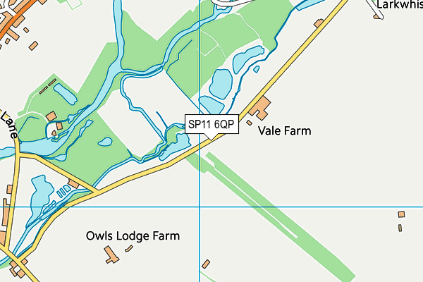 SP11 6QP map - OS VectorMap District (Ordnance Survey)