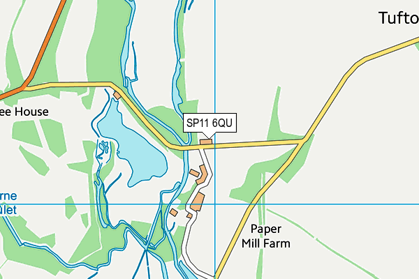 SP11 6QU map - OS VectorMap District (Ordnance Survey) SP11 6QU map - OS VectorMap District (Ordnance Survey)